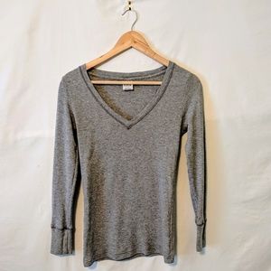 Victoria's Secret Gray Long Sleeve Thermal Shirt